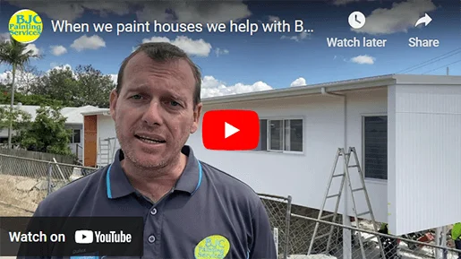 When we paint houses we help with builders