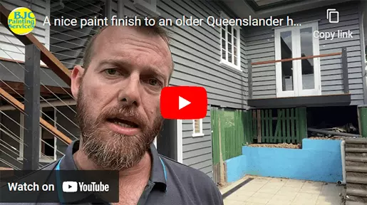 A nice paint finish to an older Queenslander house in Brisbane