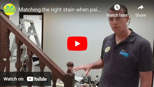 Matching the right stain when painting stairs in your house