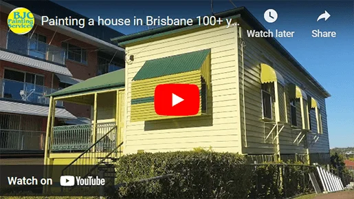 Painting a house in Brisbane 100+ years old