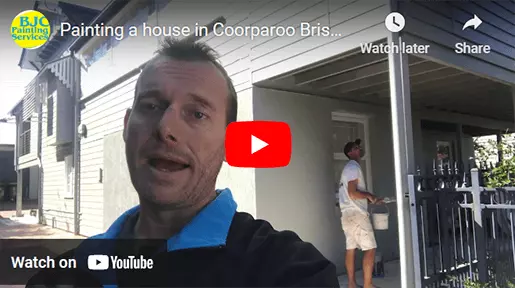 Painting a house in Coorparoo Brisbane