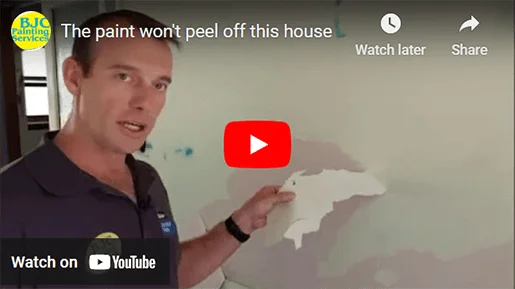The paint won't peel off this house