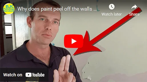 Why does paint peel off the walls of a house