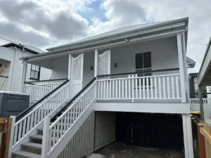 Queenslander home exterior house painting completed job